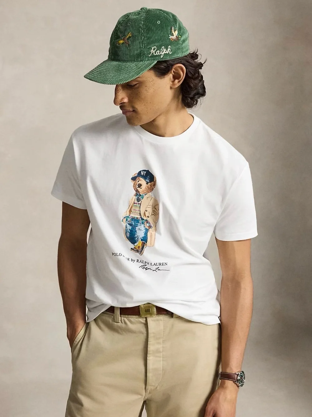 NWT Polo Ralph Lauren Men’s Classic Fit Polo Bear Jersey T-Shirt. White. Sz: 2XL